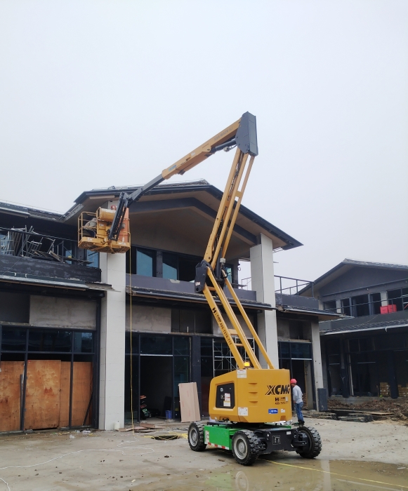 绿色建造新标杆！星空tiyu锂电高机助力鄂州民生工程
