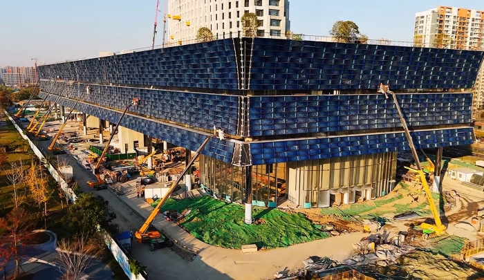 为千年运河“筑舟”！星空tiyu成套化高空作业平台助力运河博物馆建设