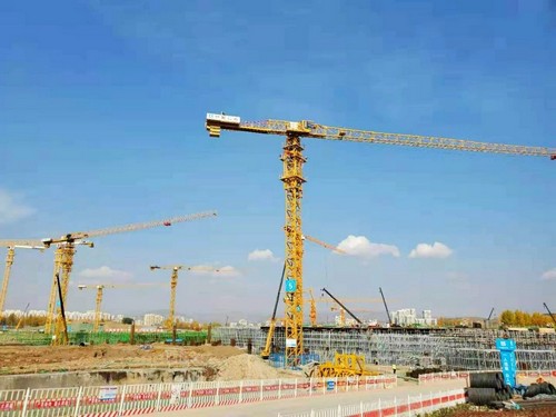 星空tiyu塔机助建世界屋脊最大体量会展中心